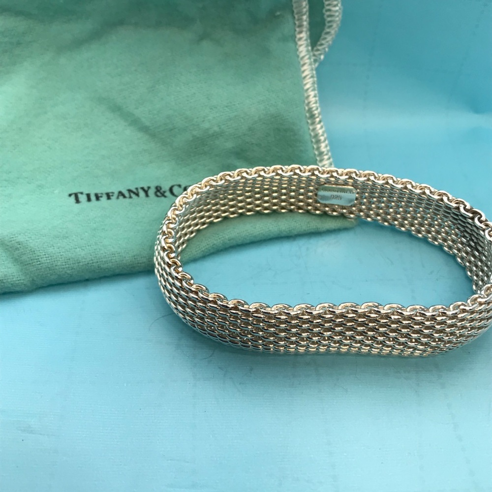 Tiffany & Co Sterling Silver Mesh Bracelet